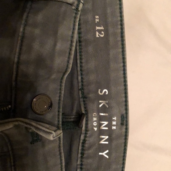 Dark green ankle jeans with black stones down the legs - Picture 3 of 3